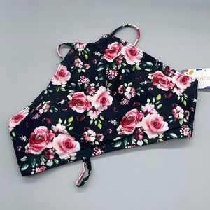 High Halter Bikini Top